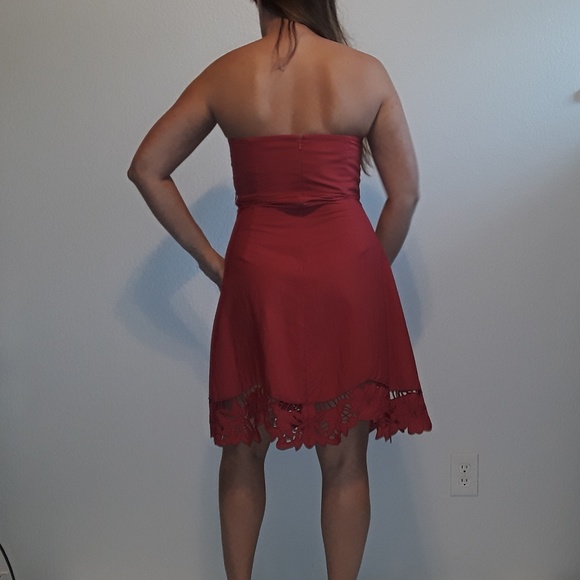 Betsey Johnson Aline Tube Dress with Floral Trim - Picture 2 of 8